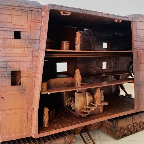 Sandcrawler (Digger Crawler) for 3.75 inch (1:18) Scale Figure Diorama ...