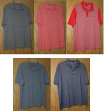 Mens Golf Polo Shirts Assorted Brands Size XL - 5 polos available