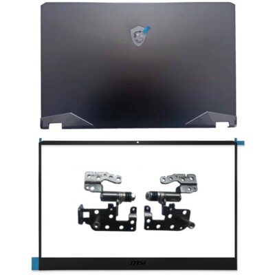 New for MSI GE76 Raider 10SGS SFS MS-17K1 LCD Back Cover+Front Bezel+Hinge Black