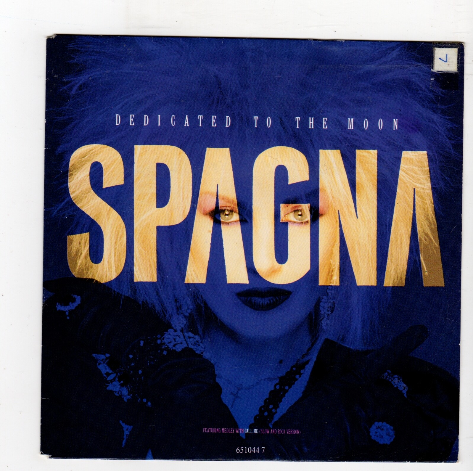 (S261) Spagna, Dedicated To The Moon - 1987 - 7 inch vinyl