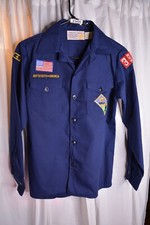 Boy CUB Scouts of America Uniform Blue Long Sleeve 14 Youth Shirt