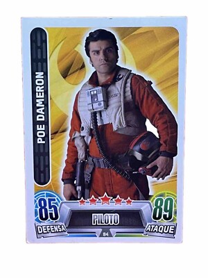 POE DAMERON Chrom #84 The Resistance Pilot Trading Card Game Topps