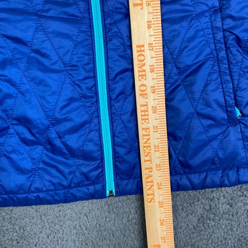 Patagonia Girls Nano Puff Jacket Full Zip Primaloft Puffer Size XL 14 68005 Blue - Picture 7 of 14