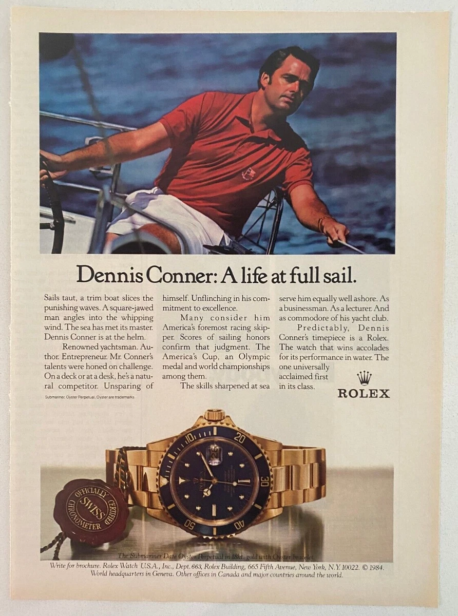 Rolex Submariner 18kt Gold Dennis Conner Yachtsman Vintage 1985