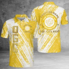 Custom Name Chapter Order of the Golden Circle Scottish Rite Polo Shirt S-5XL