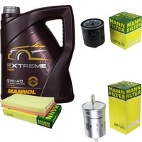 Mann Inspektionspaket 5L Mannol Extreme 5W-40 FüR VW Golf IV 1.6 FSI Bora