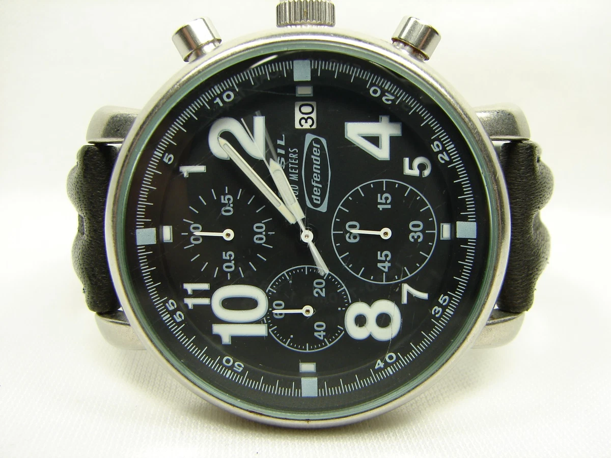 Orologio Fossil Defender Uomo Solare 40mm – Cassa Acciaio, Quadrante Blu, Cinturino In Pelle O Acciaio - 2