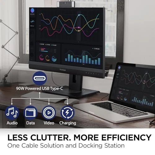 VIEWSONIC VG2457V 24" FHD VIDEO CONFERENCE DOCKING MONITOR CR - Image 4 of 4