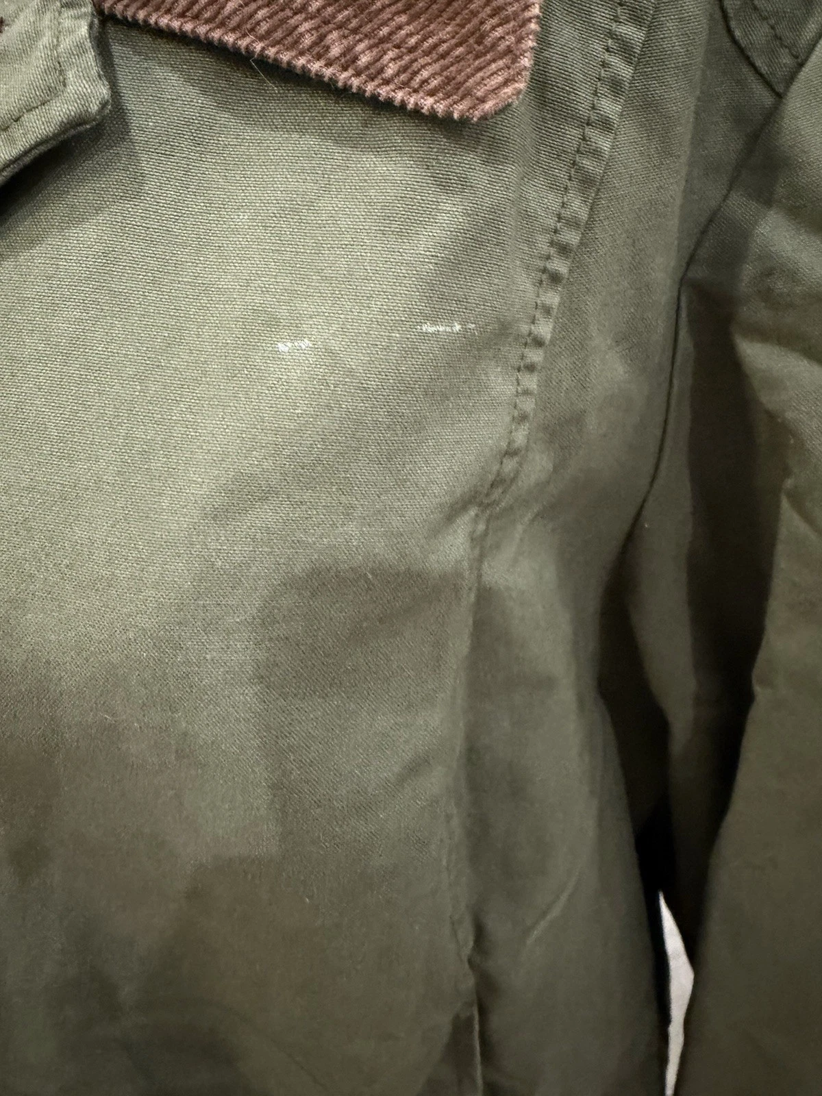 Vtg LL Bean Men’s Cotton With Corduroy Flannel Lined Chore Coat SUPERB - product detail image 4