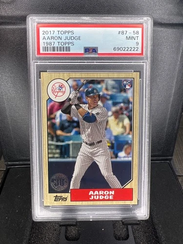 2017 topps aaron judge 1987 87-58 PSA 9