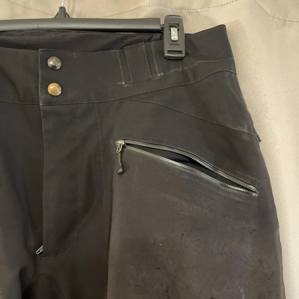 Patagonia Powder Bowl Pantalones Nieve Esquí Snowboard Hombres L Negro Impermeable Cremallera Bolsillo Foto 4 de 4