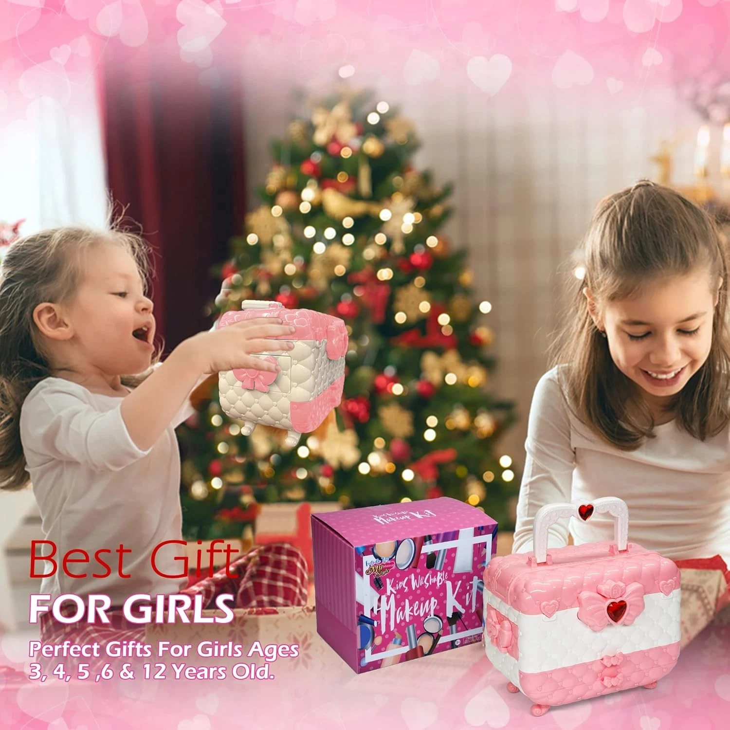 Kids Makeup Sets for Girls - Kids Makeup Sets for Girls 3-4,Play Make Up Kit,Maq