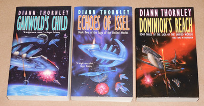 DIANE THORNLEY Space Opera Sci-Fi TRILOGY 1990s Paperback Novels VGC!