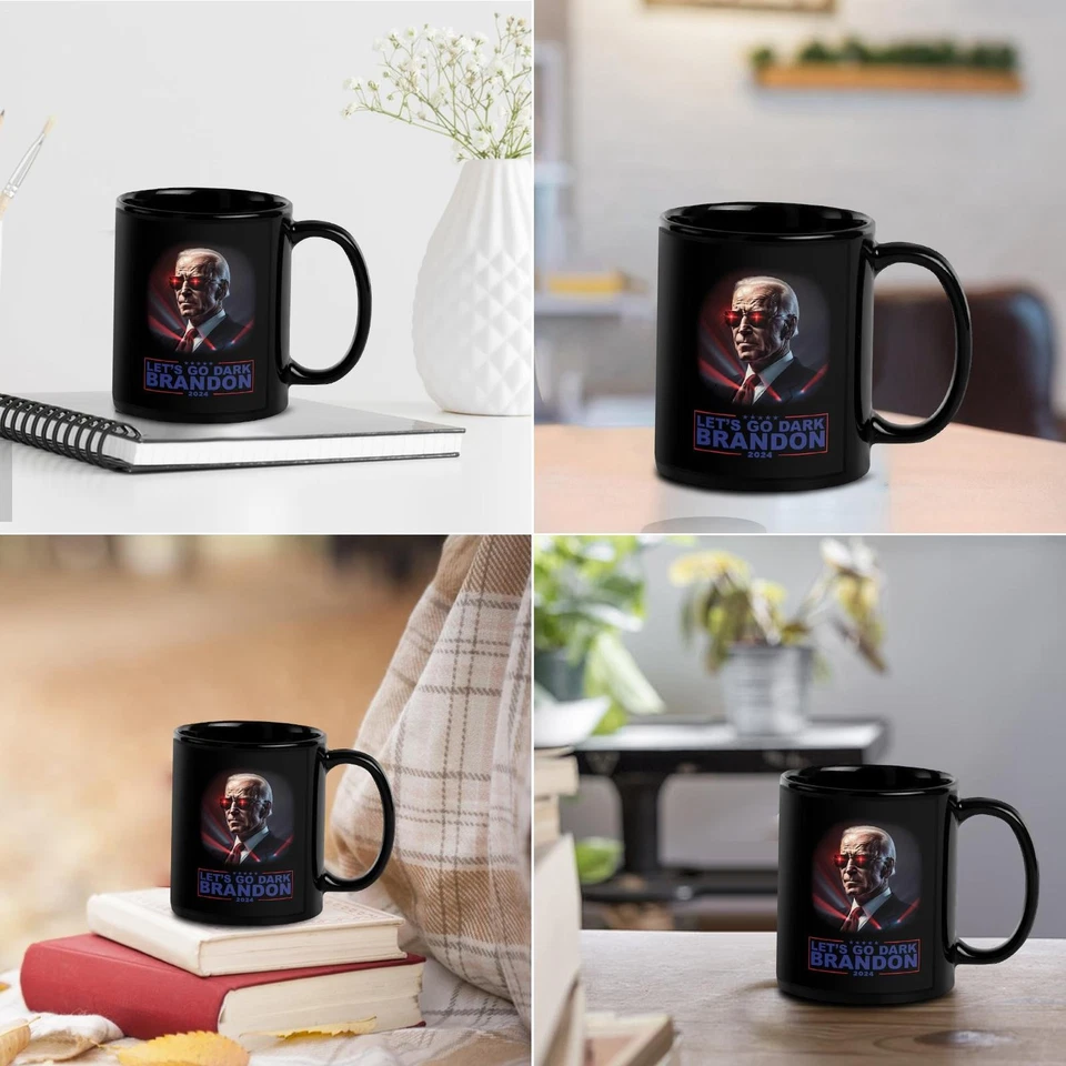 350ml Dark Brandon Mug Ceramic Coffee Mug Travel Mug Let's Go Brandon Tea Cup - Image 3 of 4