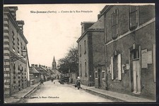 CPA Ste-Jamme, Centre de la Rue Principale