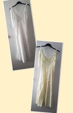 Women's Long Dresses Tie Shoulder  Yellow Or White Sizes S,M,XL New