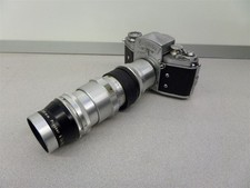 Exakta VX Ihagee Dresden Vintage Camera w/ Tele-Picon 1:5.5 F=250mm Lens