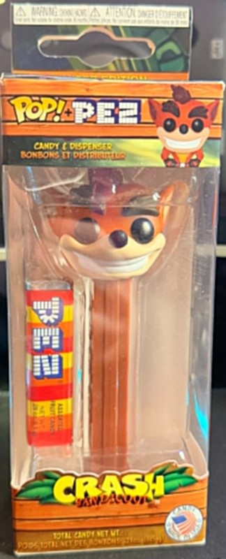 Funko Pop! CRASH BANDICOOT Pez Dispenser Limited Edition