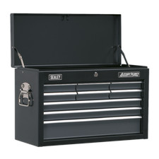 Sealey AP2509B Steel Top Chest Tool Box 9 Drawer Ball Bearing Runners Black/Grey