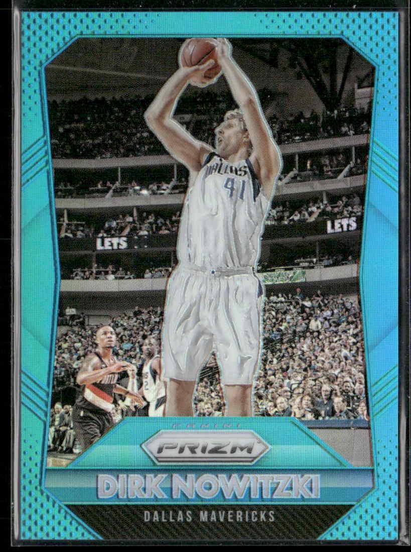 2015-16 Panini Prizm #50 Dirk Nowitzki Light Blue Prizms #/199