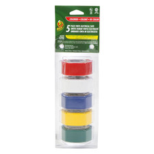 Duck Brand Multi-Color Electrical Tape 7 mils thick : 3/4 in. x 12 ft. Assorted