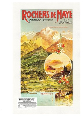 Rochers De Naye Repro Postkarte