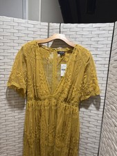 Sheer Lace Maxi Dress With Shorts Honey Punch Size Large