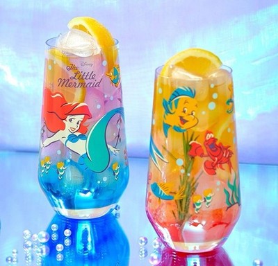 Disney Ariel The Little Mermaid Glas Cup 2-piece Set