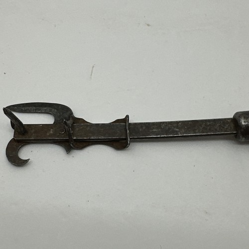 Antique Sure-Cut Can Opener Patent 1904 Wooden Handle Rustic Kitchen 9" Long - Picture 7 of 7