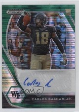 2021 Prizm Draft Picks Green Pulsar 16/25 Carlos Basham Jr Boogie Auto 0c2