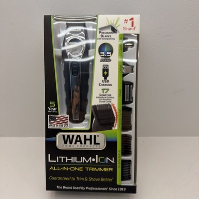 Wahl Lithium Ion All-in-One Men's Trimmer, Beard Nose Hair Grooming Kit 9888-600