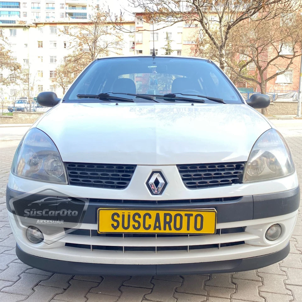 Divisor de labios para parachoques delantero 2 piezas - para Renault Clio 2 1998-2008 - alerón flexible Foto 4 de 4