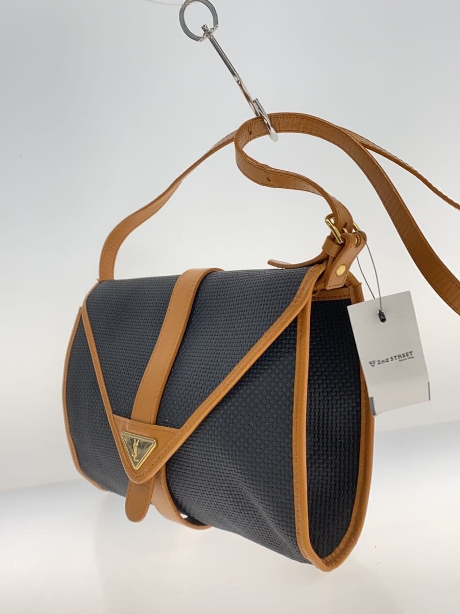 Borsa a tracolla Yves Saint Laurent nera usata rara design borsa