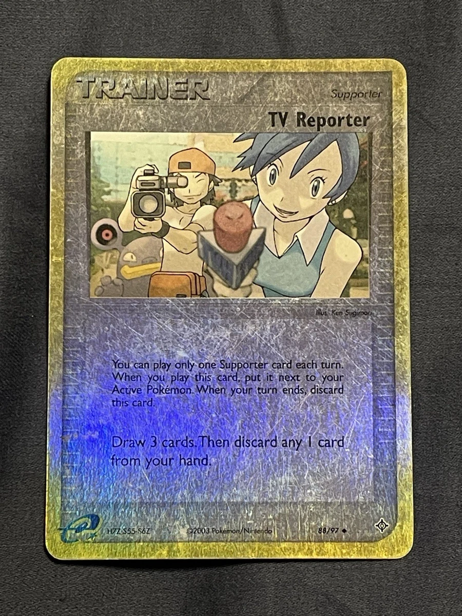 Pokémon TV Reporter Trainer EX Dragon 88/97 Reverse Holo | eBay