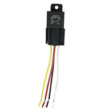 36V 40A 4Pin Relay SPST Harness Sockets with Color-Labeled Wires for 4PIN