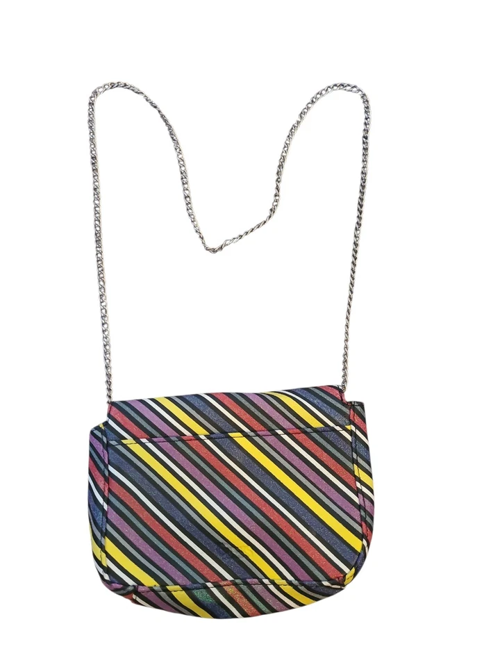 Colorido Arco Iris Rayas Circo Sam Edelman Bandolera Cartera Cadena Correa Foto 2 de 4