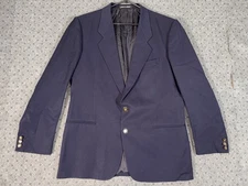 MANI GIORGIO ARMANI BLAZER SIZE 42/44 NAVY BLUE SPORT COAT ORNATE BUTTONS ITALY