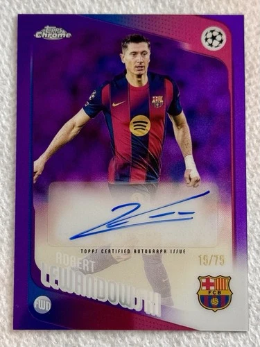 2025 Topps Chrome Robert Lewandowski Refractor