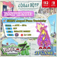 ✨6IV SHINY Amped Form Toxtricity + EVS🚀POKEMON LEGENDS ZA✨Online delivery⚡ALPHA