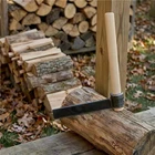 Heavy Duty Shingle Froe 15" Blade 2" Wide Black Steel Wood Handle Wood Splitter