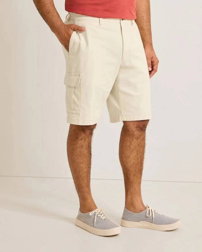 Tommy Bahama Cabo Coast Cargo Shorts Stretch Men 40 Chino 9" Bleached Sand NWT
Opens in a new window