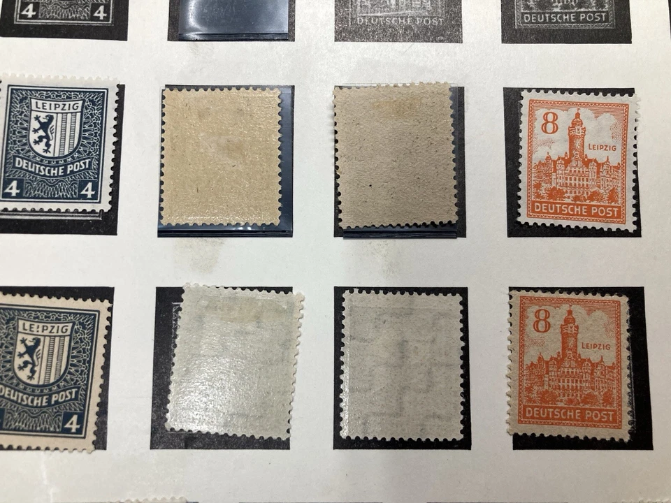 56.  Germany , 1946，SC#14N15-20, Mint Hinged，Cv$89.00，2 sets，/WMK&UnWMK，see scan - Image 2 of 3