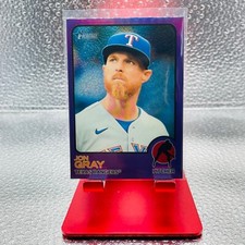 2022 Topps Heritage High Number #706 John Gray Purple Chrome Short Print