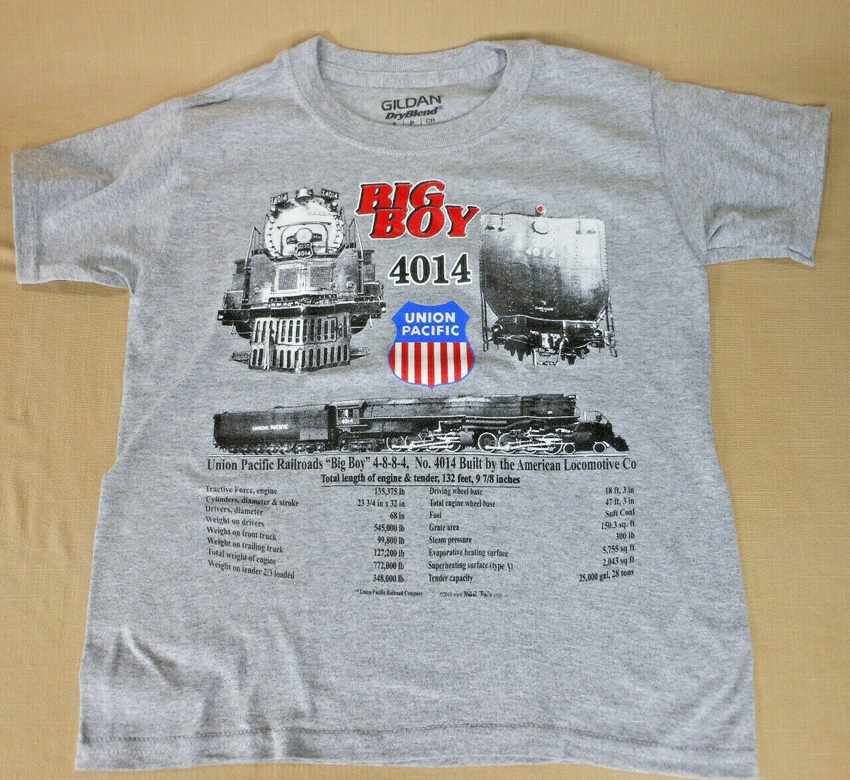 Union Pacific Big Boy 4014 Spec T-Shirt Youth and Adult | eBay