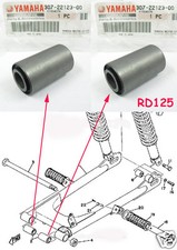 Yamaha YAS3 RD125 Swing Arm Bush x2 NOS AS3 TA125 Rear Arm Bushing 307-22123-00