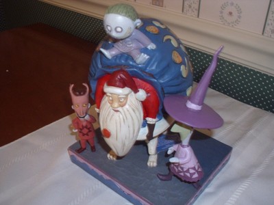 DISNEY TRADITIONS/JIM SHORE-NIGHTMARE BEFORE CHRISTMAS-LOCK,SHOCK & BARREL/SANTA | eBay