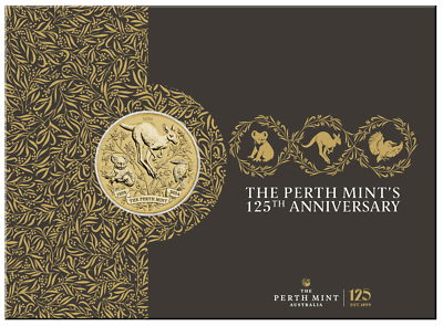 THE PERTH MINT'S 125TH ANNIVERSARY 2024 Base Metal $1 COIN In Card