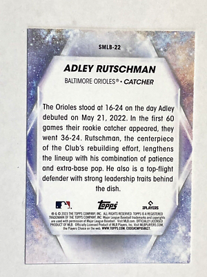 2023 Topps Adley Rutschman Stars Of The MLB Rookie Card #SMLB-22