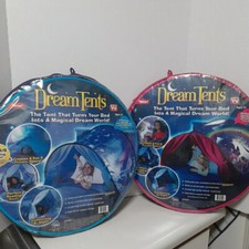 Set Of 2 Dream Tents Pop Up-Unicorn Fantasy And Winter Wonderland As Seen on TV