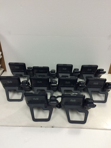 LOT OF 10 Cisco CP-8945 VoIP Corded Video Conference Phone w/Stands - Free Ship - Picture 2 of 17